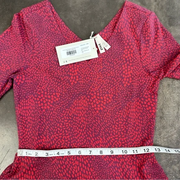 NWT Pact Organic Cotton Bland 3/4 Sleeve Modest Midi Length Party Dress - Picture 5 of 10